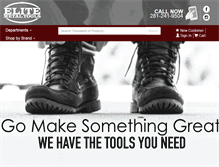 Tablet Screenshot of elitemetaltools.com